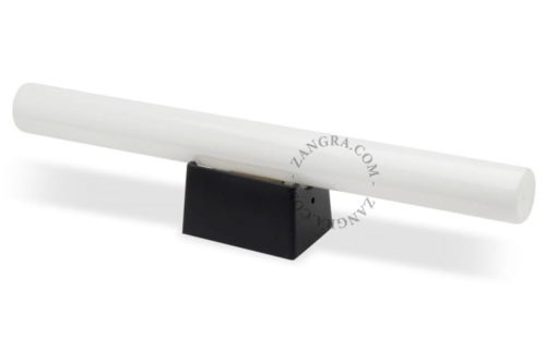 Kinkiet Stick opal & black 30cm Zangra
