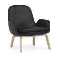 Fotel Era Niski Na Dębowych Nogach Czarny Normann Copenhagen