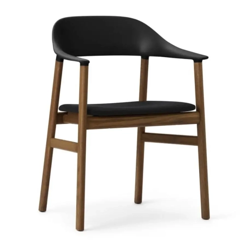 Krzesło Herit Z Podłokietnikami Ciemny Dąb Tapicerowane różne rozmiary Normann Copenhagen
