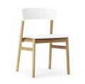 Krzesło Herit Jasny Dąb Skórzane różne rozmiary Normann Copenhagen  