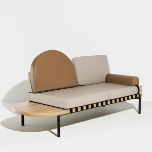 SOFA GRID SZARO-BEŻOWA PETITE FRITURE