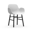 Krzesło Form Z Podłokietnikami Czarna Podstawa różne kolory Normann Copenhagen 