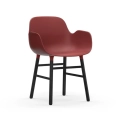 Krzesło Form Z Podłokietnikami Czarna Podstawa różne kolory Normann Copenhagen 