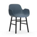 Krzesło Form Z Podłokietnikami Czarna Podstawa różne kolory Normann Copenhagen 