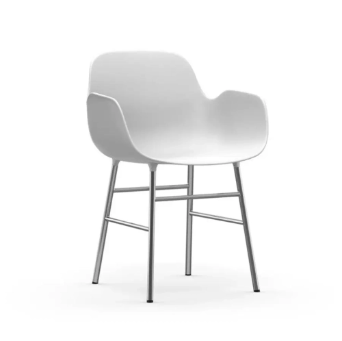 Krzesło Form Z Podłokietnikami Chromowana Podstawa różne kolory Normann Copenhagen    