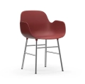Krzesło Form Z Podłokietnikami Chromowana Podstawa różne kolory Normann Copenhagen    