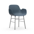 Krzesło Form Z Podłokietnikami Chromowana Podstawa różne kolory Normann Copenhagen    