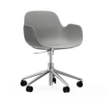Krzesło Biurowe Form Z Podłokietnikami Aluminiowa Podstawa 5W różne kolory Normann Copenhagen     