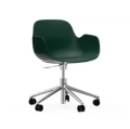 Krzesło Biurowe Form Z Podłokietnikami Aluminiowa Podstawa 5W różne kolory Normann Copenhagen     