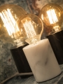 TABLE LAMP MARBLE ATHENS CYLINDER DIA.7,5XH.10CM, WHITE	- IT'S ABOUT ROMI
