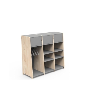 Garderoba potrójna 120cm ASYMETRY MONTESSORI Mathy by Bols  różne warianty