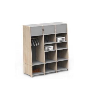 Garderoba potrójna 150cm ASYMETRY MONTESSORI Mathy by Bols  różne warianty