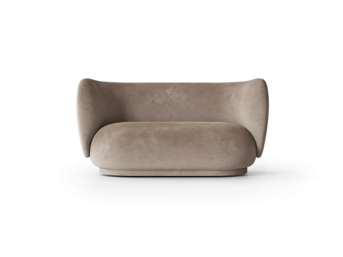 Sofa Rico 2 Os. Welwet Beżowa Ferm Living