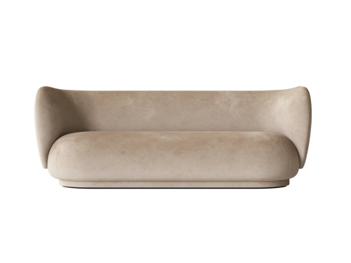 Sofa Rico 3 Faded Velvet Sand Ferm Living 