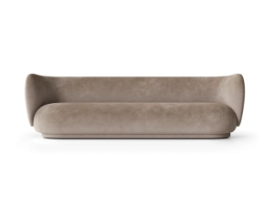 Sofa Rico 4 Faded Velvet Beige Ferm Living 