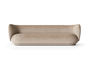 Sofa Rico 4 Faded Velvet Sand Ferm Living    