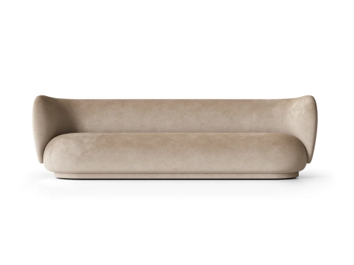 Sofa Rico 4 Faded Velvet Sand Ferm Living    