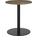 GUBI stół 1.0 okrągły  Ø60 cm czarny/marmur  