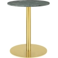 GUBI stół 1.0 okrągły  Ø60 cm czarny/marmur  