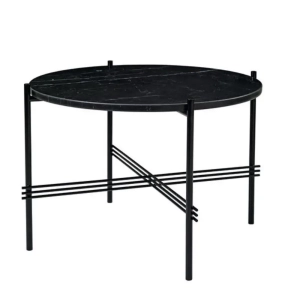 Stolik Kawowy Ts 55 Cm Czarna Podstawa Blat Marmurowy różne kolory Gubi