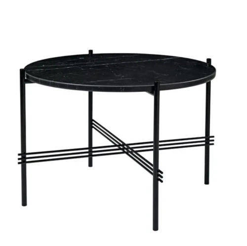 Stolik Kawowy Ts 55 Cm Czarna Podstawa Blat Marmurowy różne kolory Gubi