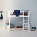 Łóżko  Mini +  low loft bed white Oliver Furniture