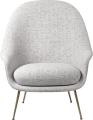 Fotel Bat Lounge Chair High Back Conic Base Gubi cena od: