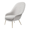 Fotel Bat Lounge Chair High Back Conic Base Gubi cena od: