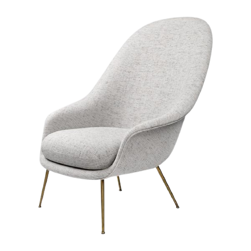 Fotel Bat Lounge Chair High Back Conic Base Gubi cena od: