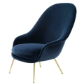 Fotel Bat Lounge Chair High Back Conic Base Gubi cena od: