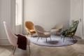 Fotel Bat Lounge Chair Low Back Conic Base Gubi cena od: 