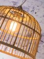 LAMPA WISZĄCA BORNEO BAMBUSOWA, OKRĄGŁA, PODWÓJNY ABAŻUR, ROZMIAR L	GOOD&MOJO
