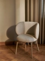 Krzesło Rico Dining Chair  FermLiving  różne warianty tkanin i kolorów 