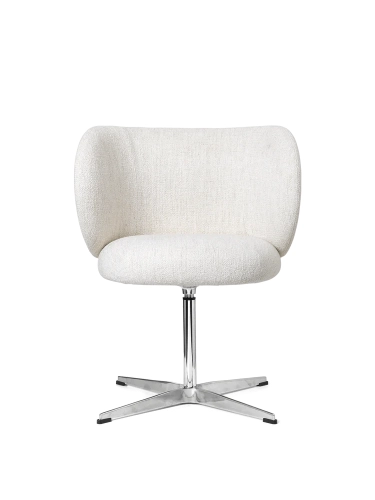 Krzesło Obrotowe Rico Dining Chair - Swivel  FermLiving  różne warianty tkanin i kolorów 