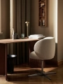 Krzesło Obrotowe Rico Dining Chair - Swivel  FermLiving  różne warianty tkanin i kolorów 