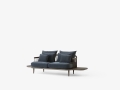 Fly SC3 Sofa z bocznymi stołami &Tradition Velvet