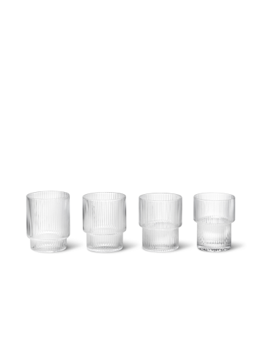 Szklanki Ripple glasses  Ø7 ( set 4 ) Ferm Living 