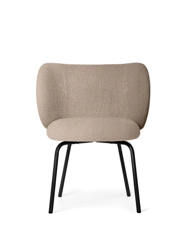 Rico Dining Chair - Bouclé Sand/Black Ferm Living 