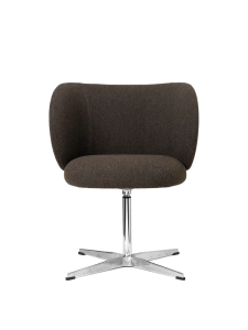 Rico Dining Chair Swivel Hallingdal Dark Grey Brown  Ferm Living  