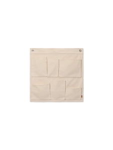 Canvas Wall Pockets Off-white ferm Living 