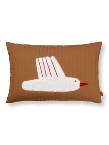 Poduszka Bird Quilted Cushion Rectangular Sugar Kelp ferm Living