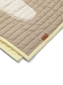 Koc Bird Quilted Blanket Sand Ferm Living  
