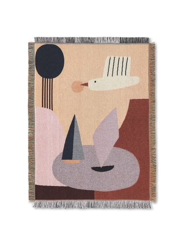 Koc Bird Tapestry Blanket  Ferm Living  