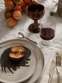 Talerz Omhu Plate - Medium Off-White/Charcoal Ferm Living 