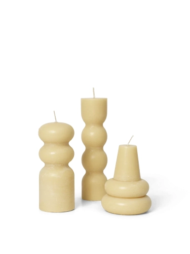 Świece Torno Candles - Set of 3 Living ostatnie sztuki