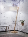 LAMPA PODŁOGOWA ANDES BAMBUSOWA PODSTAWA, LNIANY ABAŻUR, WIELE KOLORÓW	- IT'S ABOUT ROMI