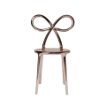 KRZESŁO RIBBON METALOWE RÓŻOWE ZŁOTO	- QEEBOO