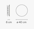 Kinkiet Vibia PUCK WALL ART 5470 / 5471 / 5472 śr. 40 cm różne warianty 