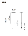 Lampa wisząca VIBIA WIREFLOW 0347/0348 różne warianty