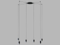 Lampa wisząca VIBIA WIREFLOW 0355